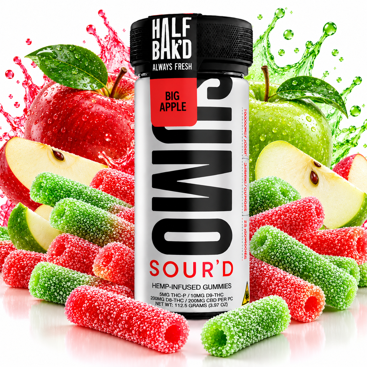 Half Bak'd Sumo Sour'd Gummies 10,000mg | GPH Products