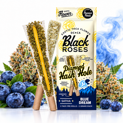 Black Roses Diamond Hash Hole Pre-Rolls 4g | GPH
