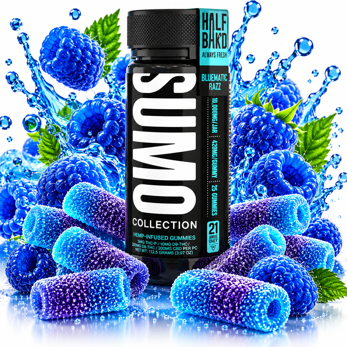 Half Bak'd D9 Sumo Gummies 10,000mg | GPH Products