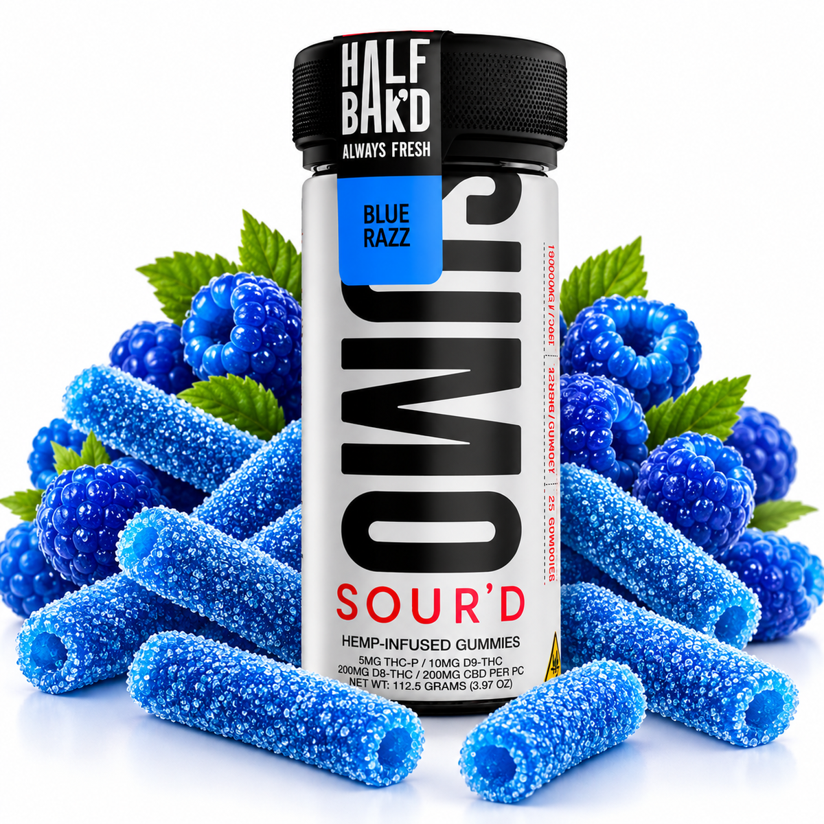 Half Bak'd Sumo Sour'd Gummies 10,000mg | GPH Products