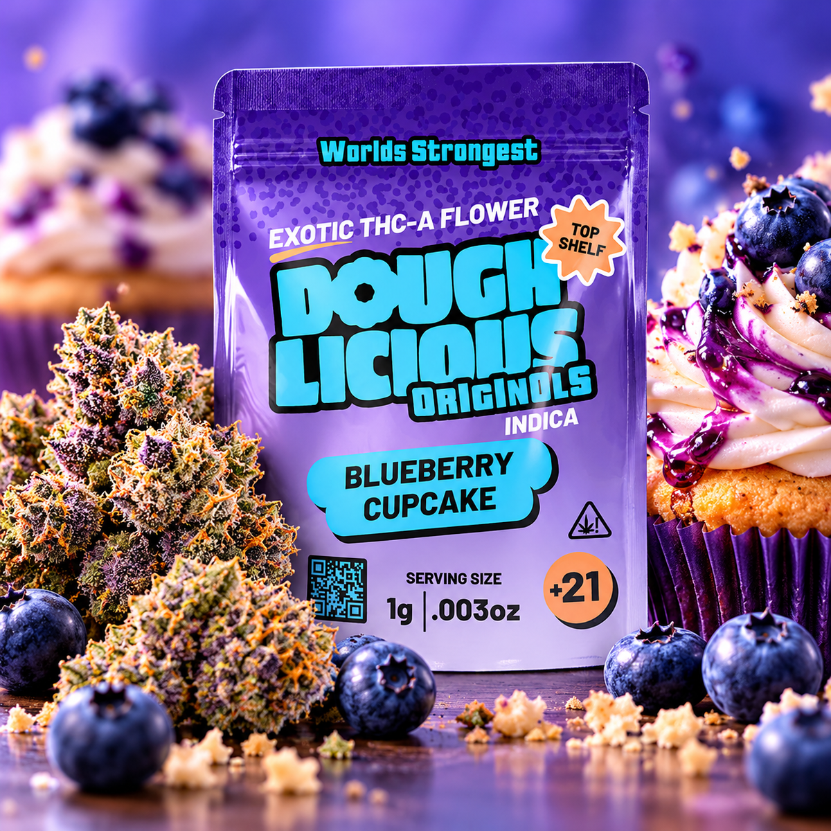 Doughlicious THCA Flower | 1 Gram | Premium Hemp Flower