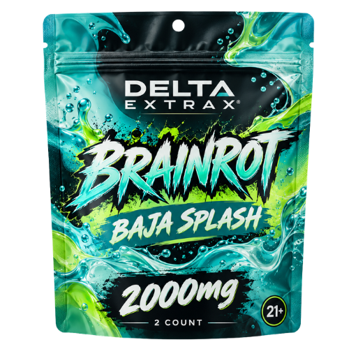 Delta Extrax Brain Rot Live Sugar Gummies – 2 Count | 2000mg