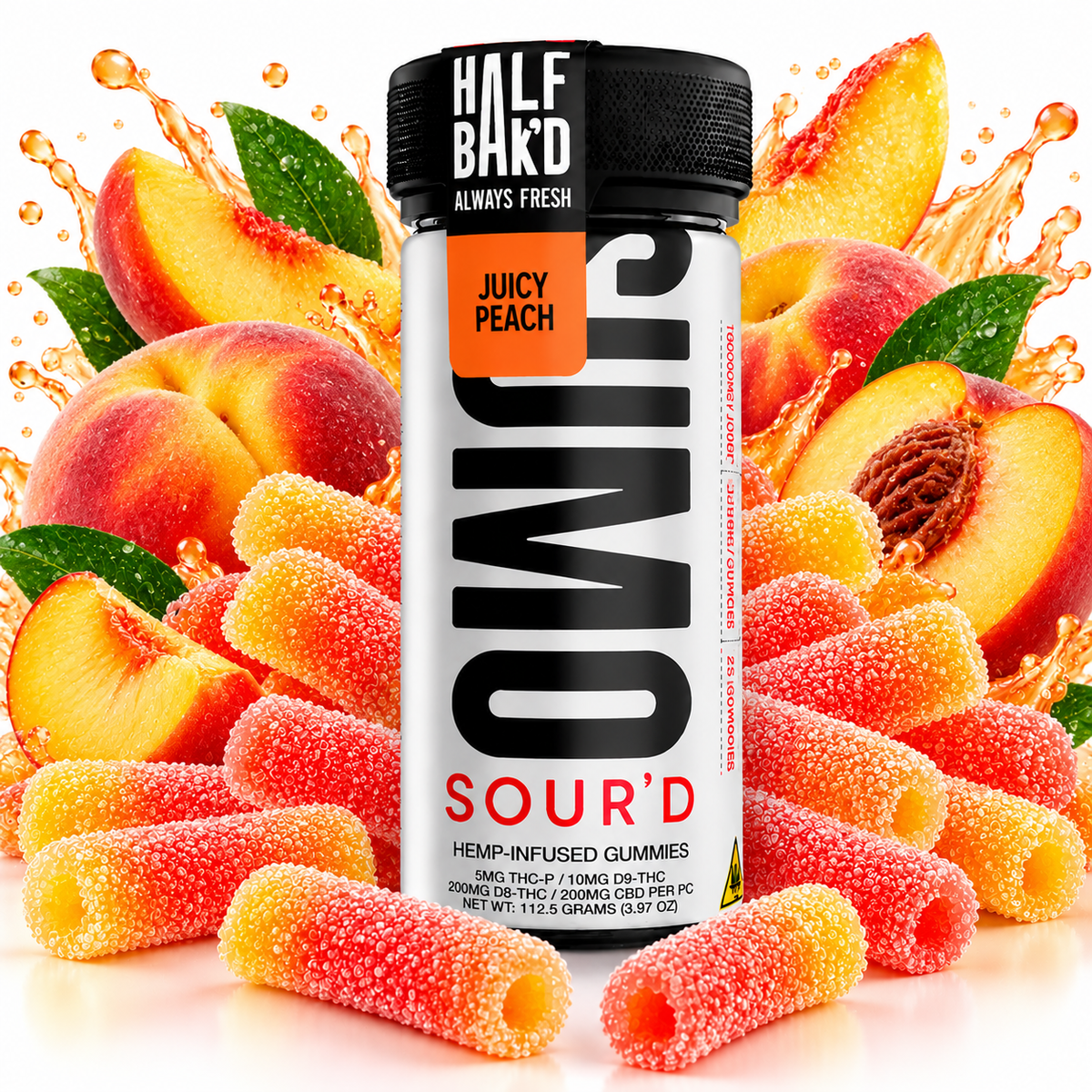 Half Bak'd Sumo Sour'd Gummies 10,000mg | GPH Products