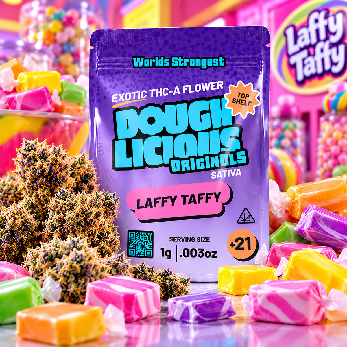 Doughlicious THCA Flower | 1 Gram | Premium Hemp Flower