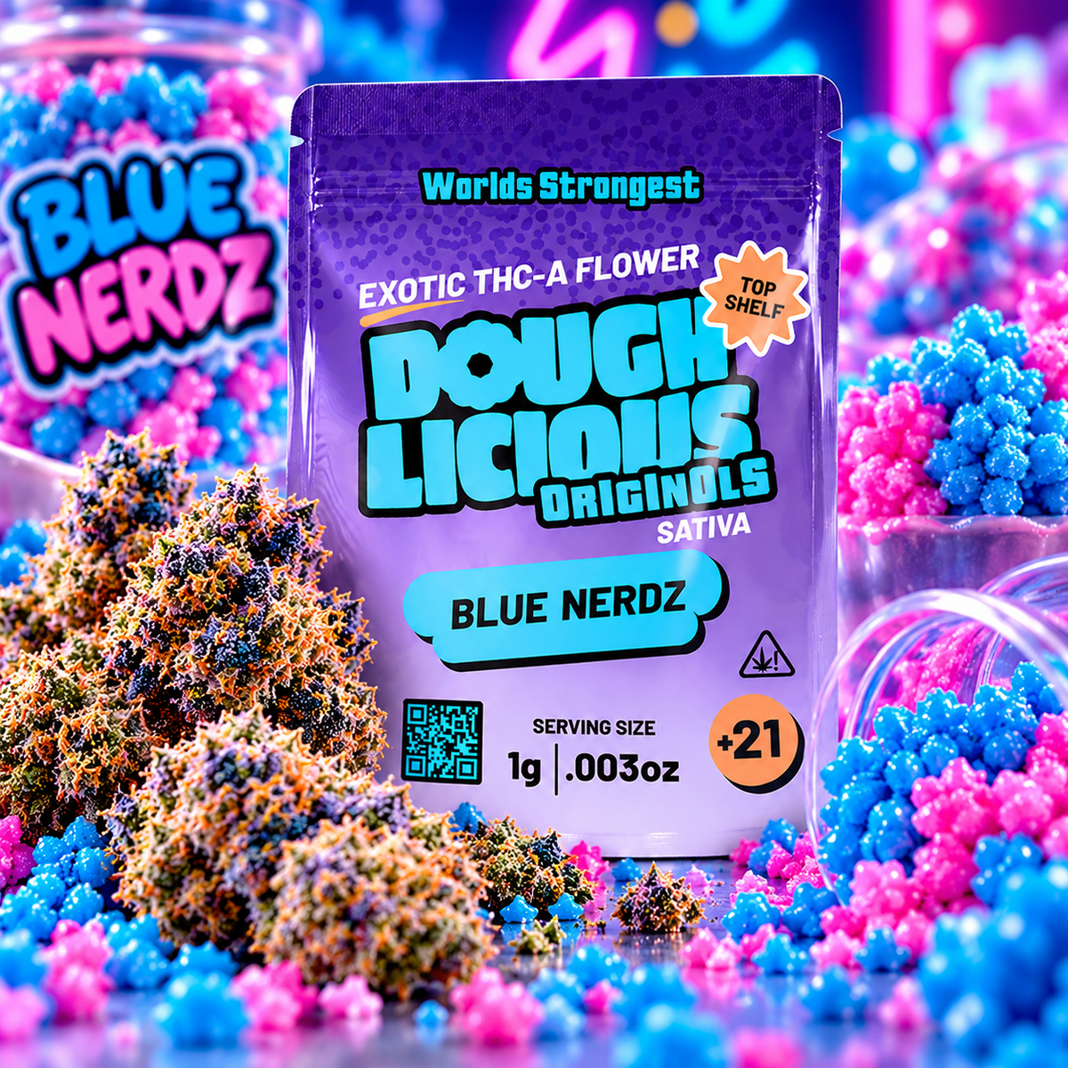 Doughlicious THCA Flower | 1 Gram | Premium Hemp Flower