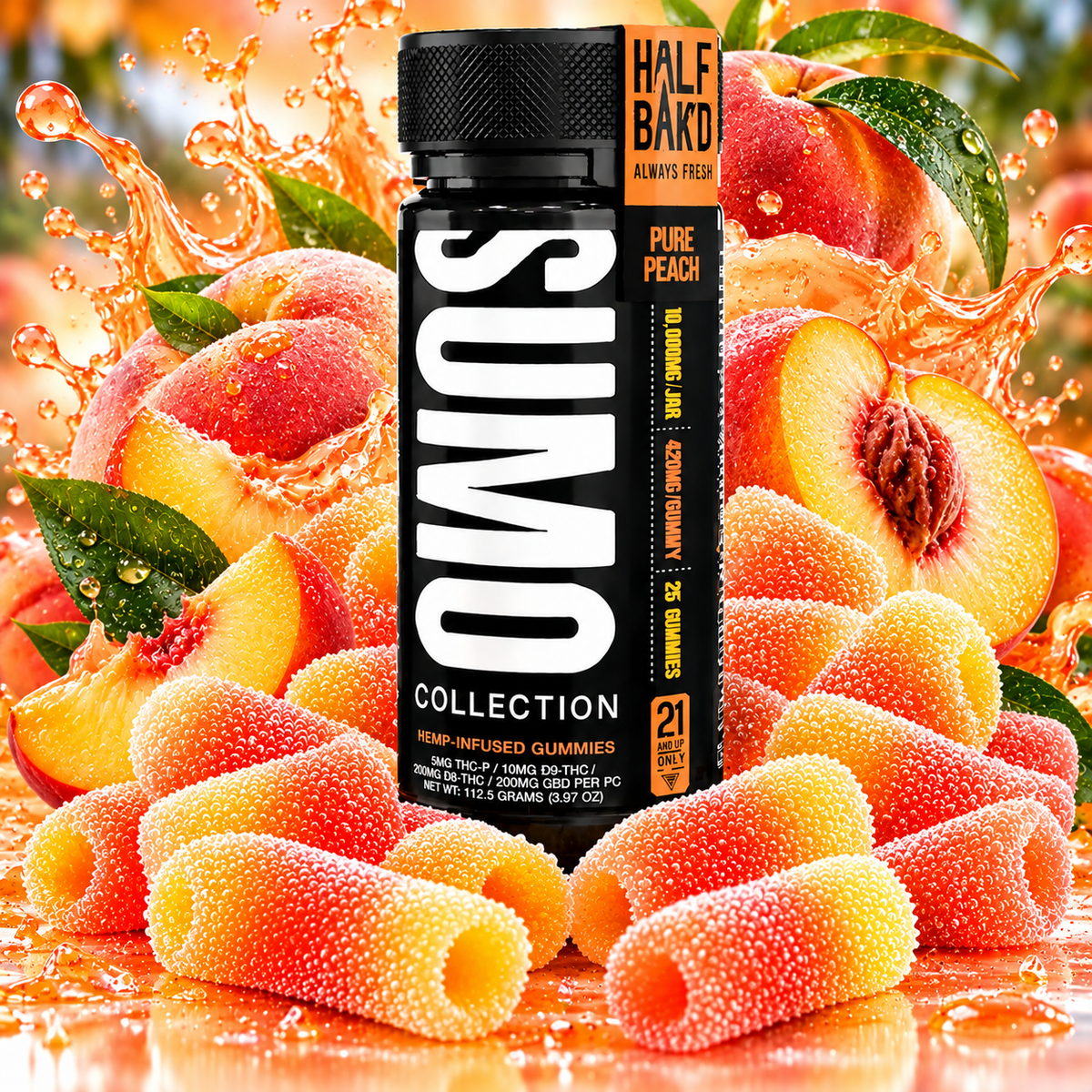 Half Bak'd D9 Sumo Gummies 10,000mg | GPH Products
