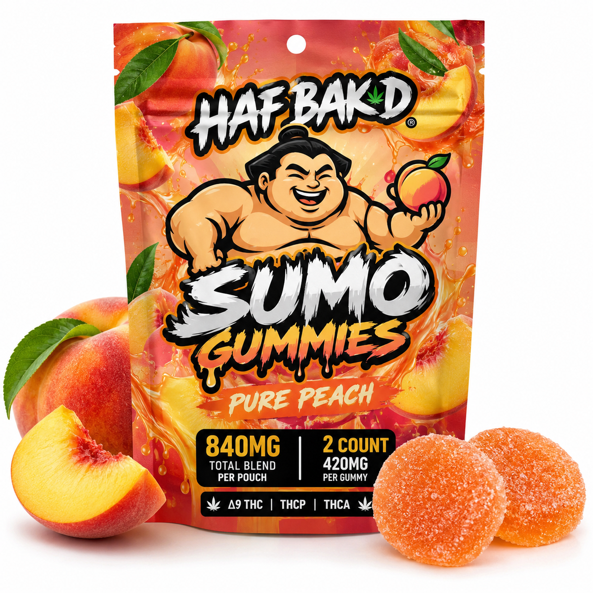 Half Bak’d Sumo Gummies – 840mg | 2 Count