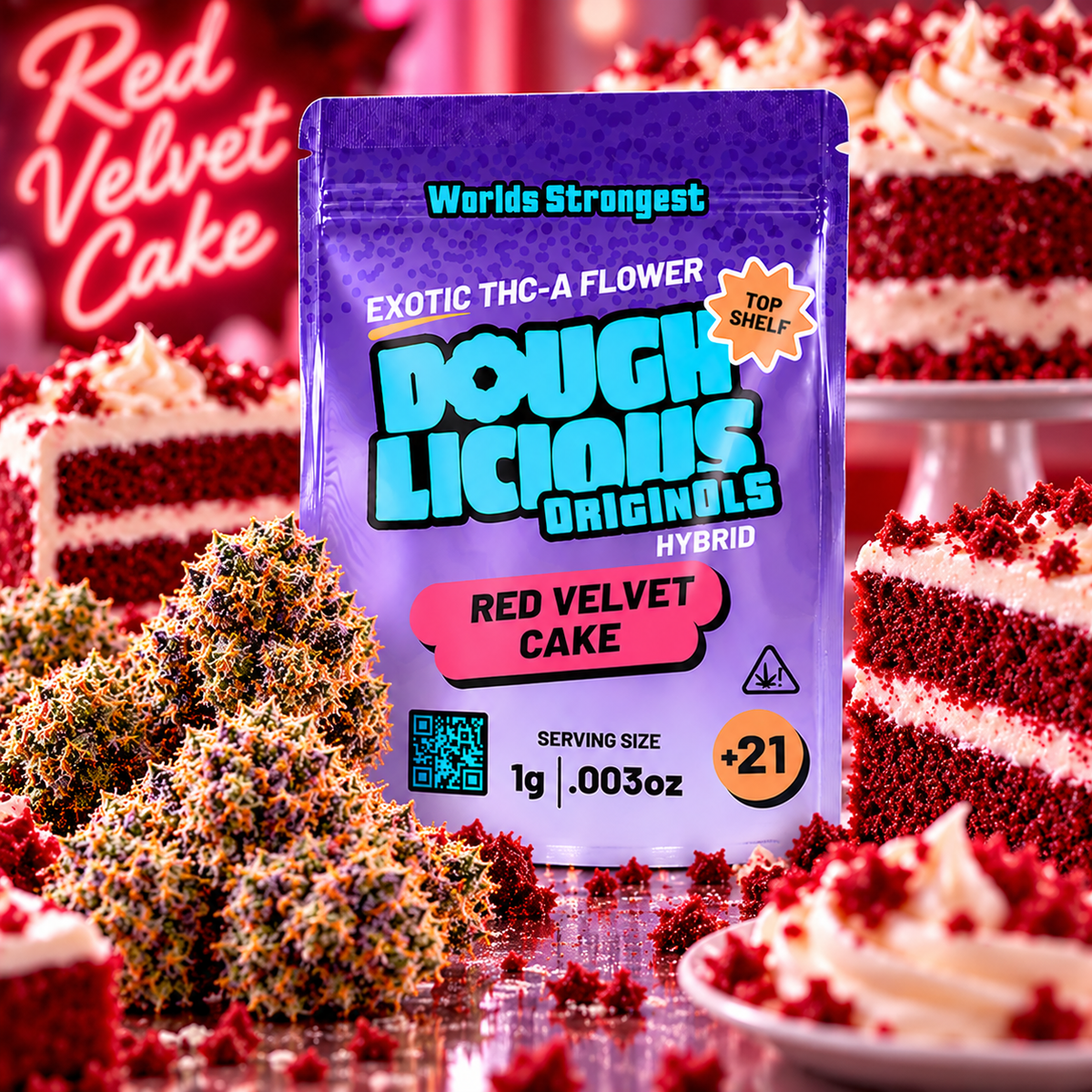 Doughlicious THCA Flower | 1 Gram | Premium Hemp Flower