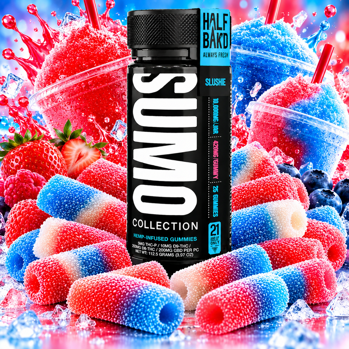 Half Bak'd D9 Sumo Gummies 10,000mg | GPH Products