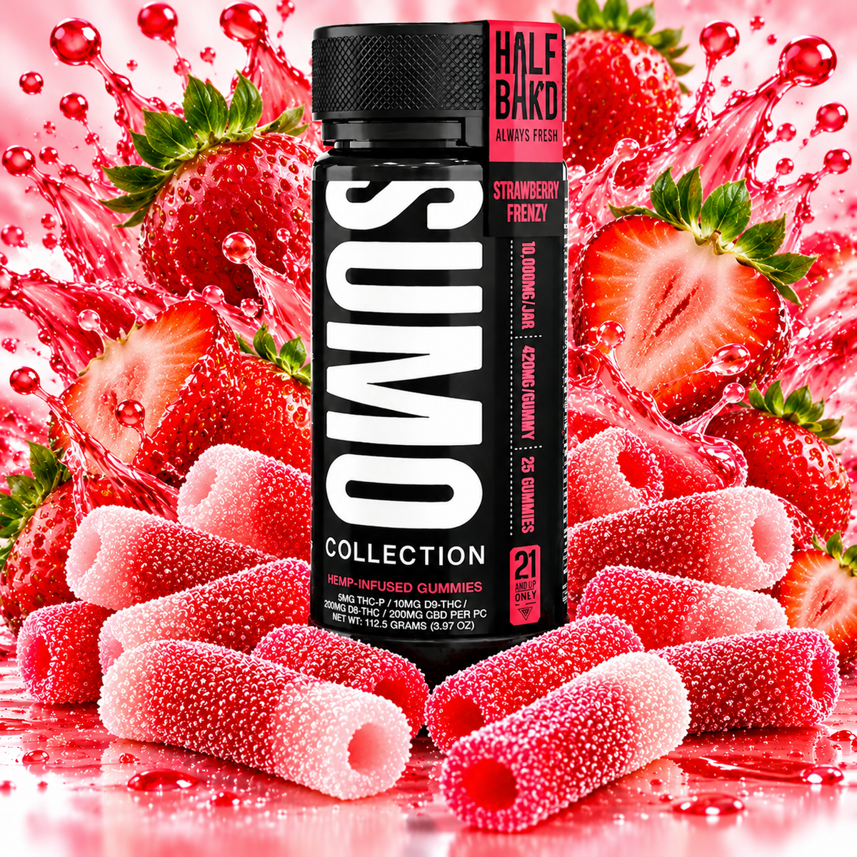 Half Bak'd D9 Sumo Gummies 10,000mg | GPH Products