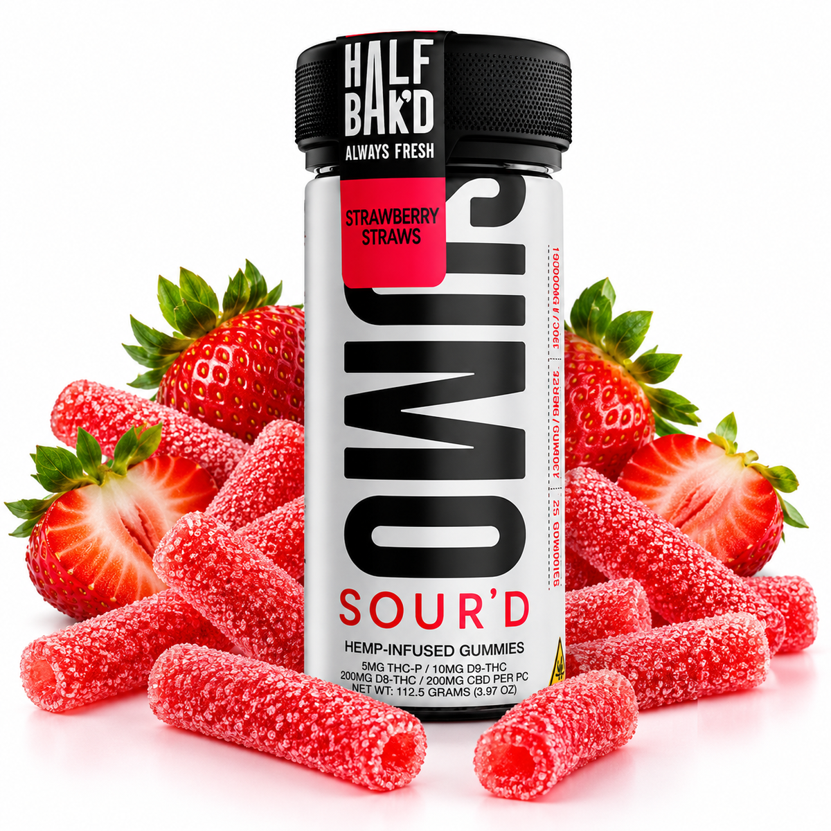 Half Bak'd Sumo Sour'd Gummies 10,000mg | GPH Products