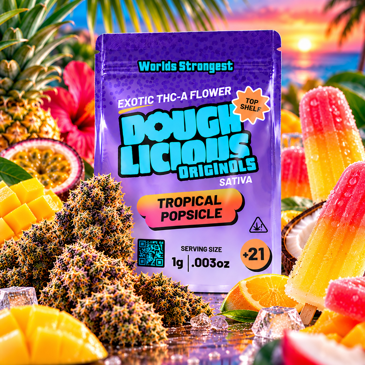 Doughlicious THCA Flower | 1 Gram | Premium Hemp Flower
