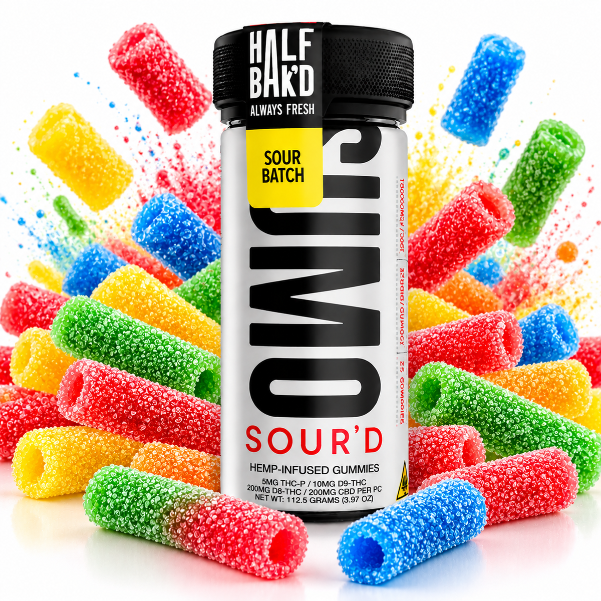 Half Bak'd Sumo Sour'd Gummies 10,000mg | GPH Products