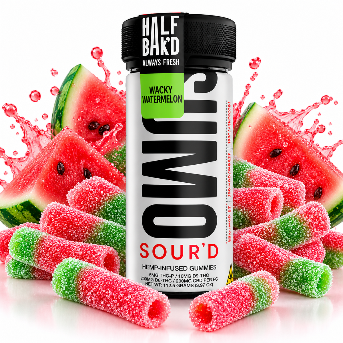 Half Bak'd Sumo Sour'd Gummies 10,000mg | GPH Products