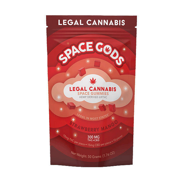Space Gods Delta-9 Gummies 300mg | THC + CBD | GPH Products