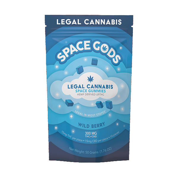 Space Gods Delta-9 Gummies 300mg | THC + CBD | GPH Products